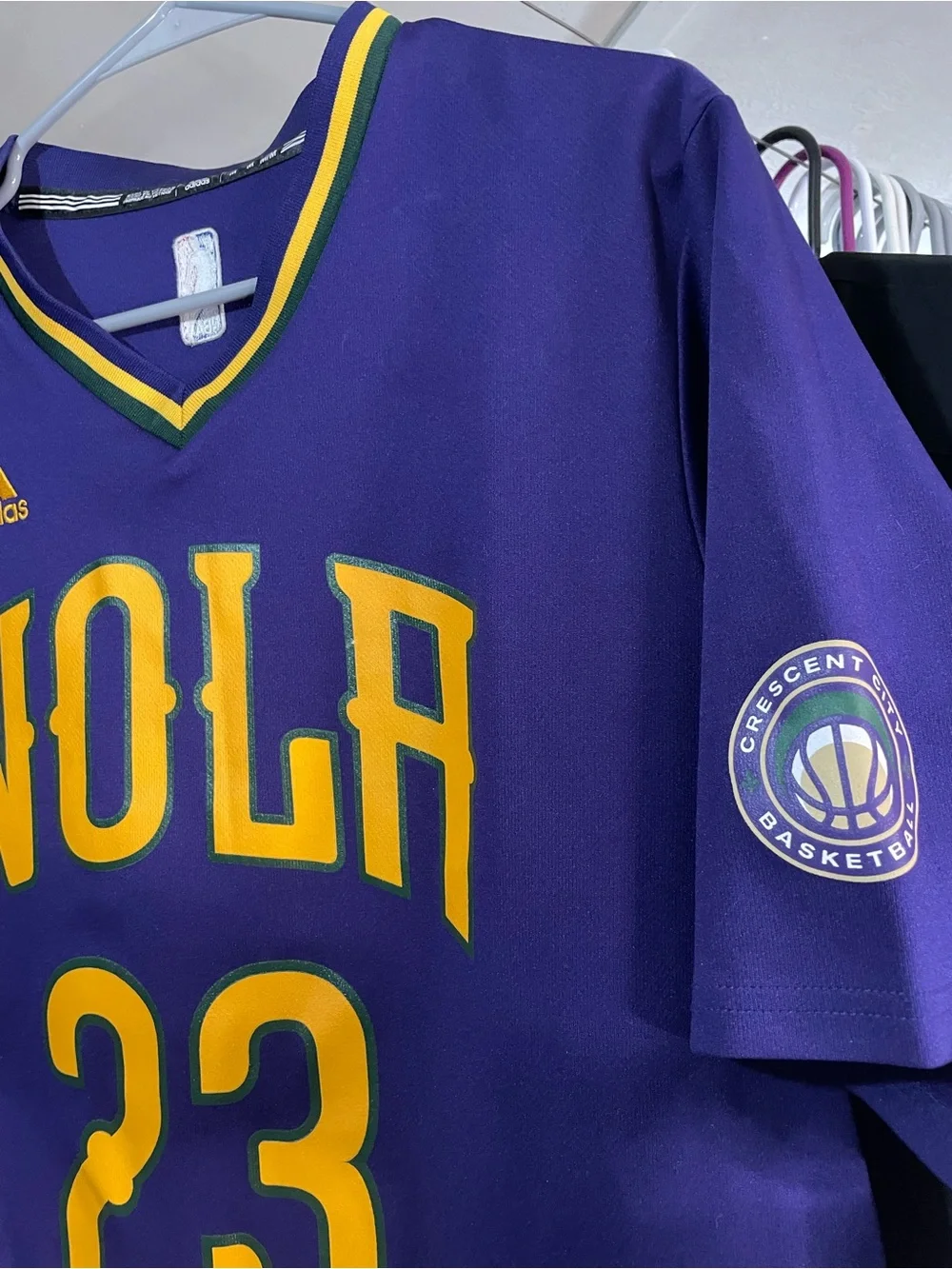 Adidas NOLA Anthony Davis Jersey throwback